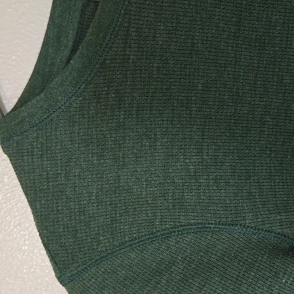 J. Jill Green Waffle Knit Top Size Small - Picture 5 of 8